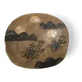 John Maltby, 'Boats on the Water' Footed Bowl, stoneware