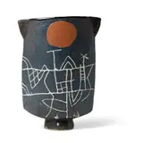 John Maltby, Footed Vessel, stoneware