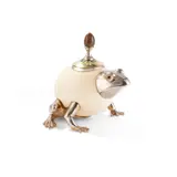 Anthony Redmile, Frog Box and Cover, hardstone finial and glass