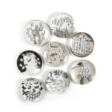 Eight 'Calendar' Plates by Piero Fornasetti, porcelain, sold Apr 2023