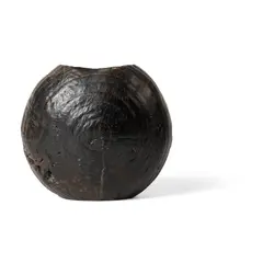 Jim Partridge, Vase, scorched oak and glass