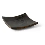 Shallow Bowl by Jim Partridge, scorched oak, sold Apr 2023