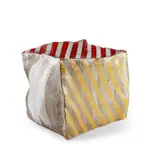 Anthony Hepburn, Slab Built Box with Stripes, 1960s, and white glaze