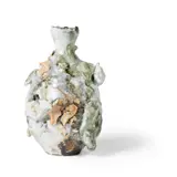 Akiko Hirai, Sake Bottle, stoneware with porcelain deposits