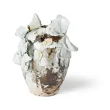 Akiko Hirai, Small Moon Jar, stoneware with porcelain deposits