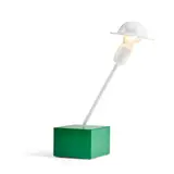 'Don' Table Light, designed 1977 by Ettore Sottsass, 1977, lacquered metal with orientable metal shade, sold Apr 2023