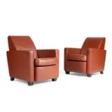 Gugliemo Ulrich, Pair of Lounge Chairs, designed 1934, 1934, upholstery on wooden frame