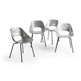 Pierre Guariche, Set of Four 'Tulipe' Chairs