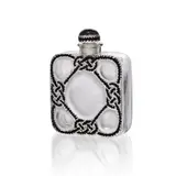 René Lalique, 5 SCENT BOTTLE, FORVIL - 12, frosted and black enamelled