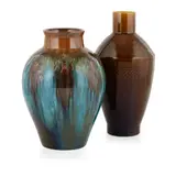 Christopher Dresser, TWO VASES, CIRCA 1880, 1880, glazed earthenware