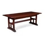 Henry Woodyer, ARTS & CRAFTS REFECTORY TABLE, CIRCA 1870, 1870, stained pine