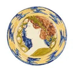 Cassandra Annie Walker, PLATE, 1897, 1897, glazed earthenware