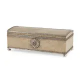 John Paul Cooper, ARTS & CRAFTS CASKET, CIRCA 1907, 1907, silver metal and shagreen