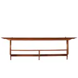 Arthur W. Simpson, LARGE ARTS & CRAFTS WALL-MOUNTED BOOKSHELF, CIRCA 1910