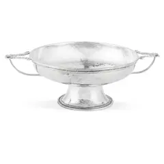 A. E. Jones, TWIN-HANDLED FOOTED BOWL, BIRMINGHAM 1919, 1919, silver