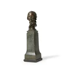 William Reynolds-Stephens, HEAD OF A GIRL, bronze