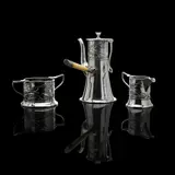 Kate Harris, THREE-PIECE COFFEE SET, LONDON 1902, 1902, silver
