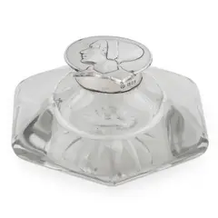 Kate Harris, INKWELL, LONDON 1903, 1903, cut glass with silver mount