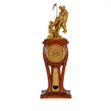 Alexandre Charpentier, 'LA FUITE DE L'HEURE': FINE ART NOUVEAU TABLE CLOCK, 1898, 1898, padouk and gilt bronze