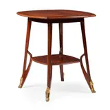 ‘OLGA’ ART NOUVEAU SALON TABLE, CIRCA 1900 by Louis Majorelle, 1900, mahogany, sold Apr 2023