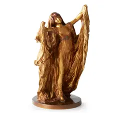 Léon Delagrange, LOIE FULLER (SCARF DANCER), patinated bronze