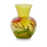 Daum, VASE, CIRCA 1900, 1900, painted cameo glass