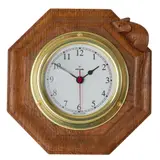 WALL CLOCK, CIRCA 1990 by Robert 'Mouseman' Thompson, 1990, oak, sold Apr 2023
