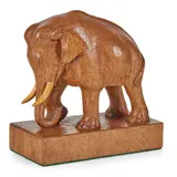 Stan ‘Woodpecker’ Dodds, CARVED ELEPHANT FIGURE, CIRCA 1980, 1980, oak