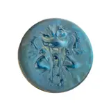 DEUX FIGURINES ET MASQUE HATPIN, NO, 1553 by René Lalique, 1553, sold Feb 2023