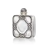 René Lalique, 5 FLEUR SCENT BOTTLE, FORVIL - 12, clear and black enamelled