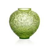 LIME GREEN GUI VASE, NO. 948 by René Lalique, sold Feb 2023