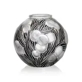 René Lalique, ORANGES VASE, NO. 964, frosted and black enamelled