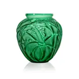SAUTERELLES VASE, NO. 888 by René Lalique, sold Feb 2023