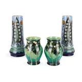 Margaret E. Thompson, PAIR OF VASES, CIRCA 1920, 1920, glazed stoneware