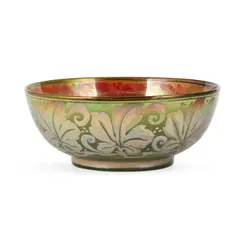 Charles Cundall, FOOTED BOWL, 1910, 1910, lustre-glazed earthenware