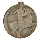Richard Louis Garbe, DIANA, 1917, 1917, patinated bronze plaque