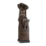Gilbert Bayes, 'ANATKH' (DESTINY), 1918, 1918, patinated bronze on a slate base