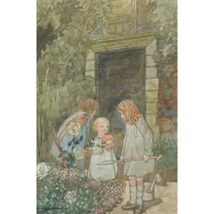 Charles Robinson, ILLUSTRATION FOR 'THE FOUR GARDENS'
