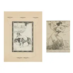 Léon-Victor Solon, 'ARIANE', ILLUSTRATION FOR DE HEREDIA'S "LES TROPHEES", CIRCA 1904, 1904