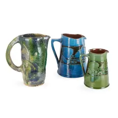 Denise Wren, JUG, CIRCA 1922, 1922, stoneware with incised decoration