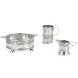 Kate Harris, GROUP OF THREE TABLE WARES, LONDON 1902-05, 1902, silver