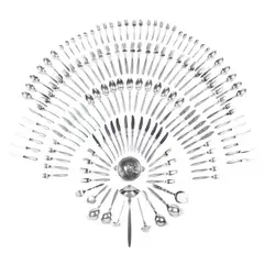 Gundolph Albertus, 'CACTUS' TWELVE PIECE CUTLERY SET, CIRCA 1930, 1930, silver