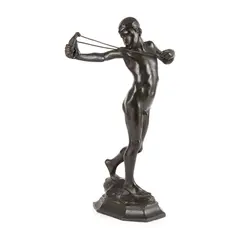 William Reid Dick, THE SLINGSHOT, CONCEIVED 1911, 1911, bronze