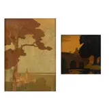 William Arthur Chase, 'THE SWISS VILLAGE', CIRCA 1920, 1920, oak frame