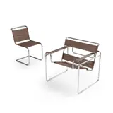 Marcel Breuer, 'B3' Club Chair, designed 1925-7 and 'B33' Side Chair