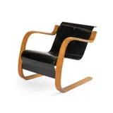 Armchair, designed 1932 by Alvar Aalto, 1932, laminated and ebonised birch, sold Oct 2022