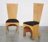 Gerald Summers, TWO HIGH BACK CHAIRS, CIRCA 1936, 1936, birch plywood
