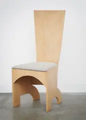 Gerald Summers, HIGH BACK CHAIR, CIRCA 1934, 1934, white-stained birch plywood
