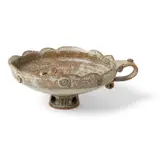 Ian Godfrey, Footed Cup Form with Birds, stoneware
