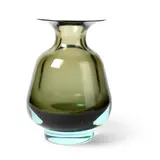 Mario Pinzoni, 'Sommerso' Vase, olive green cased glass